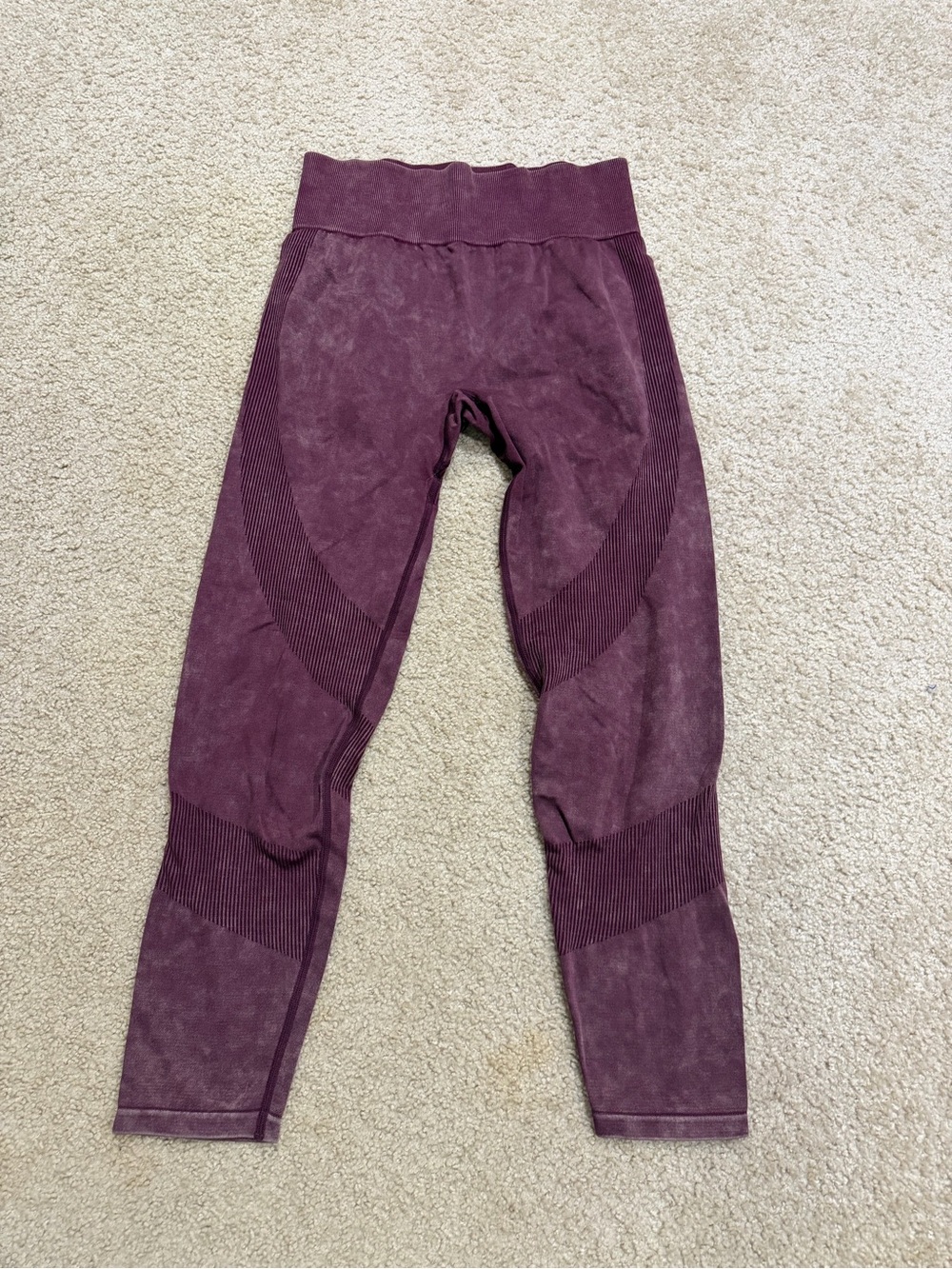 PINK Victoria's Secret Seamless Ribbed Leggings - Plum